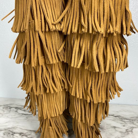 Minnetonka Womens 5 Layer Fringe Boot 1657T Size 6 - Picture 7 of 14